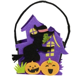 Seau à bonbons Halloween feutrine Ø24xH30cm (3 modèles) < Gifi Clearance