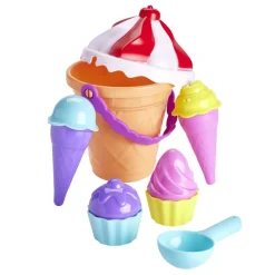Seau de plage glacier enfant plastique Ø17xH23,5 (11 pièces) < Gifi Sale
