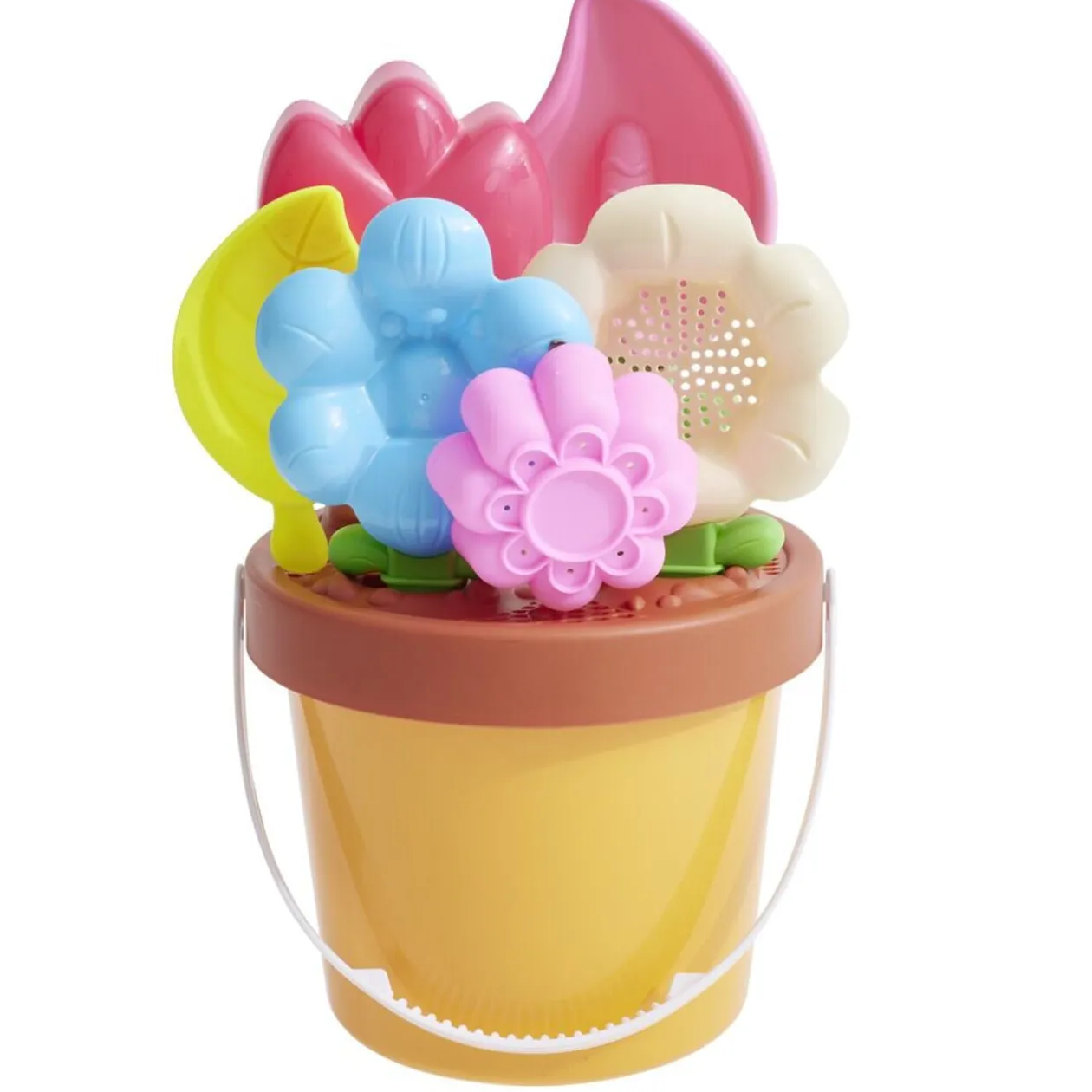 Seau de plage jardinier enfant plastique Ø18xH24,6cm x12 pièces