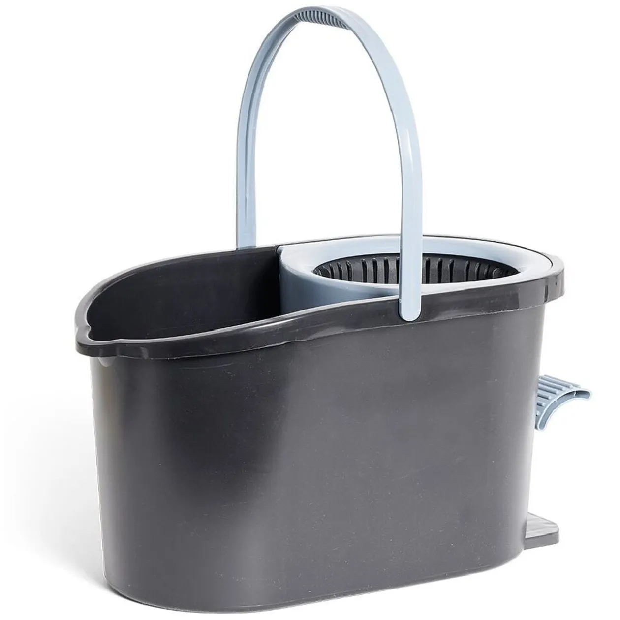 Seau essoreur 5L à pédale avec balai rotatif