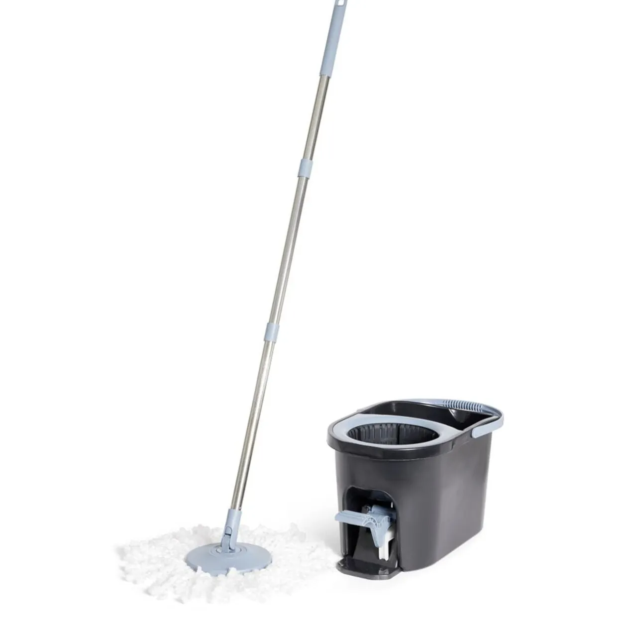Seau essoreur 5L à pédale avec balai rotatif