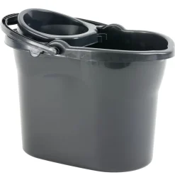 Seau essoreur 9L plastique noir 36,5x24xH27cm