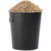 Seau à pellets et granulés métal noir < Gifi Outlet