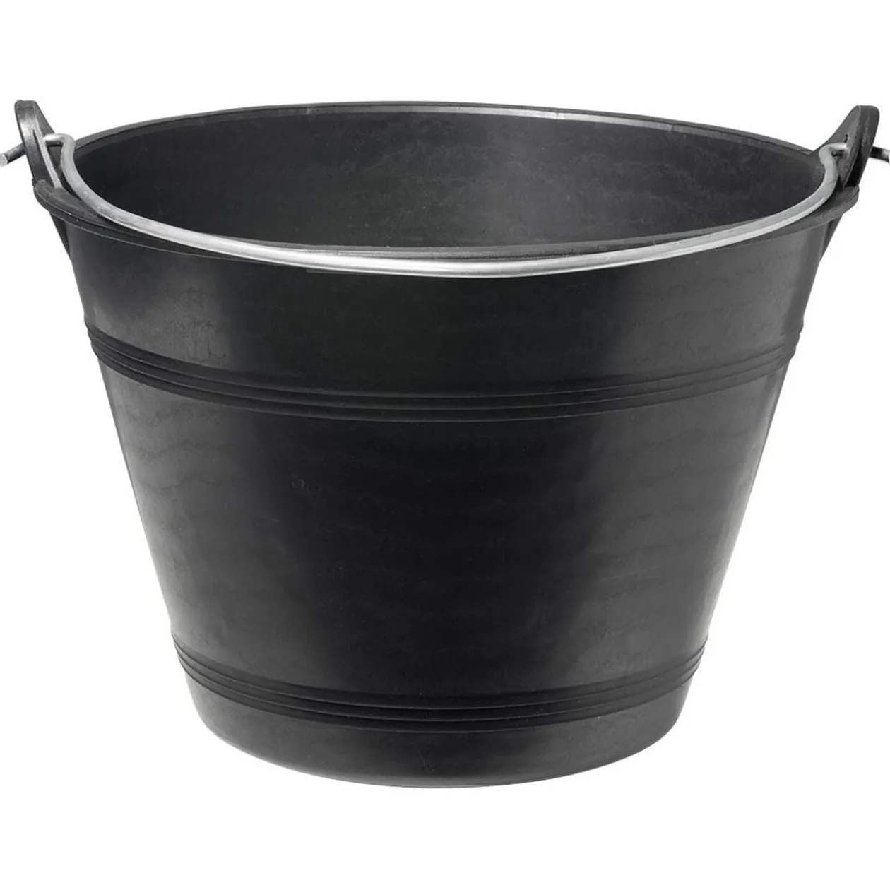 Seau plastique noir 12L Ø35xH23cm