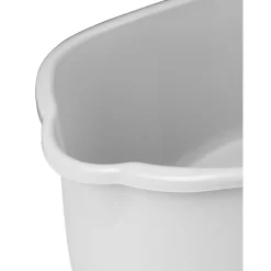 Seau rectangulaire en plastique blanc et gris < Gifi Online