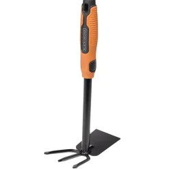 Serfouette à main métal et manche plastique orange 33x18xH8cm < Gifi New