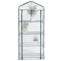 Serre 4 étages transparent et vert 69x49xH158cm 0,33m² < Gifi Online