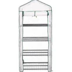 Serre 4 étages transparent et vert 69x49xH158cm 0,33m² < Gifi Online