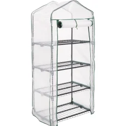 Serre 4 étages transparent et vert 69x49xH158cm 0,33m² < Gifi Online