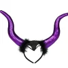 Serre-tête adulte corne de diable violet brillant < Gifi Online