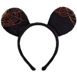 Serre-tête Disney Mickey oreilles motif toile d'araignée noir et orange < Gifi Online