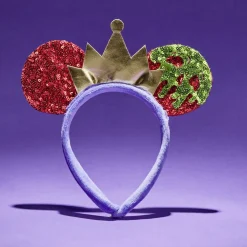 Serre-tête Disney reine Villains adulte violet rouge vert 21x21cm
