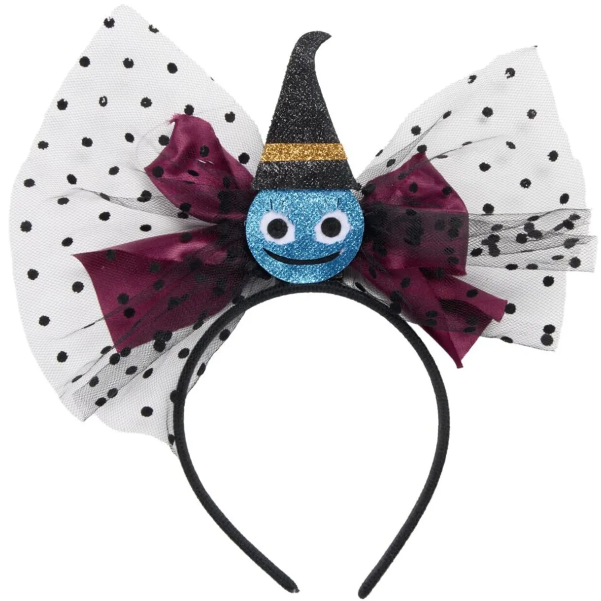 Serre-tête enfant Halloween chauve-souris lumineux avec noeud papillon < Gifi