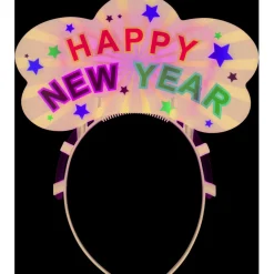 Serre tête phosphorescent Happy New Year L12x19cm < Gifi Online