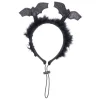 Serre-tête pour chien Halloween chauve-souris noir 13x25cm