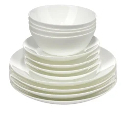 Service vaisselle opale 12 pièces