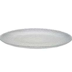 Service à vaisselle 12 pièces porcelaine relief transparent