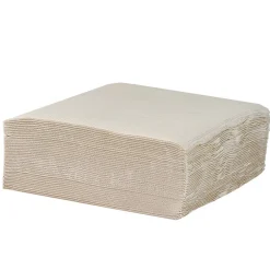 Serviette carrée blanc lin 2 plis en papier x40