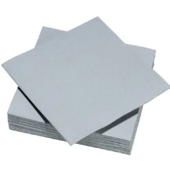 Serviette carrée gris clair 2 plis en papier x40 < Gifi New
