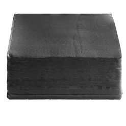 Serviette carrée noire Tex Touch 2 plis en papier x40 < Gifi Hot
