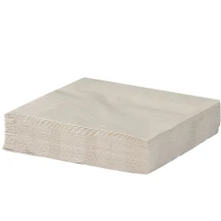 Serviette carré unie blanc lin 2 plis en papier x50 < Gifi Sale
