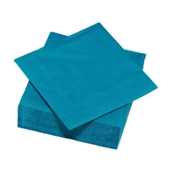 Serviette carré unie bleu canard 2 plis en papier x50 < Gifi Clearance