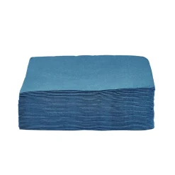 Serviette carré unie bleu canard 2 plis en papier x50 < Gifi Clearance