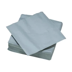 Serviette carré unie grise 2 plis en papier x50