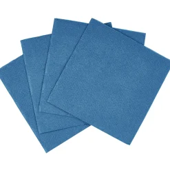 Serviette cocktail carrée bleu canard 2 plis en papier x40 < Gifi Hot
