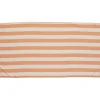 Serviette de plage microfibre marinière blanc et corail 1 personne < Gifi Sale