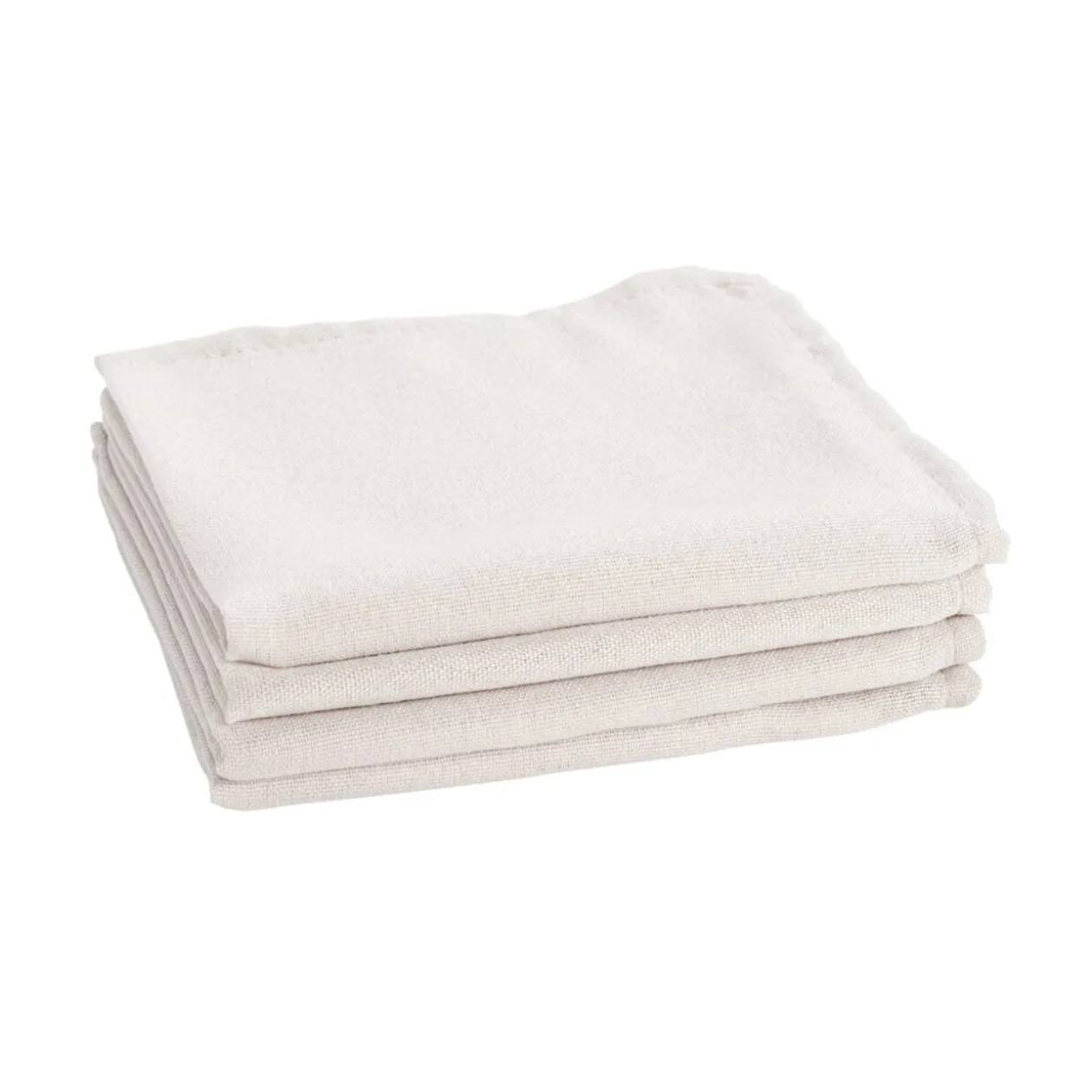 Serviette de table x4 effet lin 40x40cm (3 modèles)