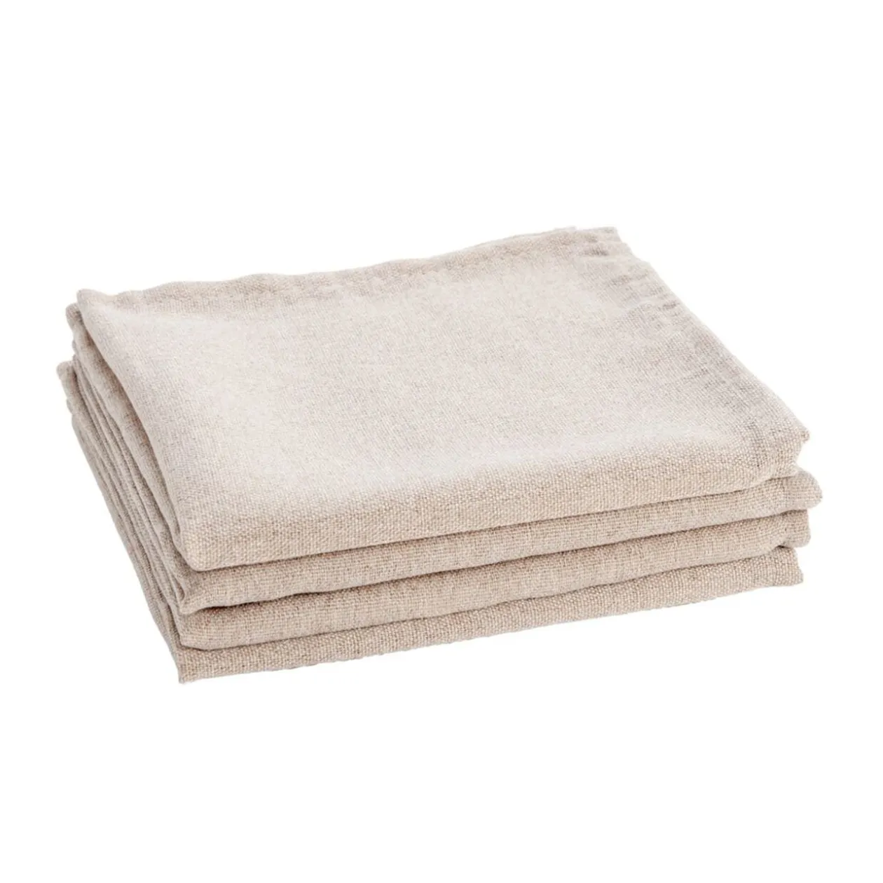 Serviette de table x4 effet lin 40x40cm (3 modèles)