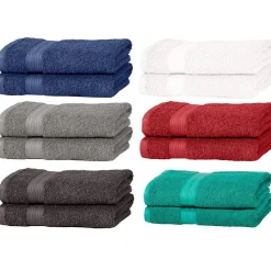 Serviette de toilette 100% coton 50x90cm x2