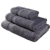 Serviette de toilette 50x90cm coton gris fusain < Gifi