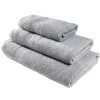 Serviette de toilette 50x90cm coton gris acier