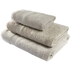 Serviette de toilette 50x90cm coton beige dune < Gifi Discount