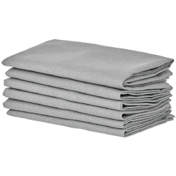 Serviette en coton uni Gris x6 < Gifi Clearance