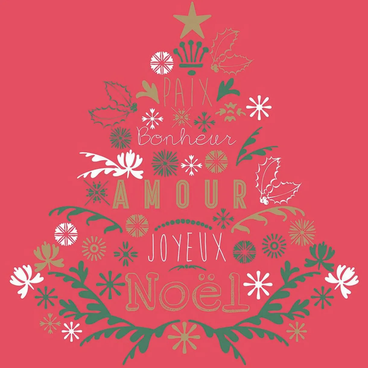 Serviette en papier design Noël rouge x 20 < Gifi Outlet