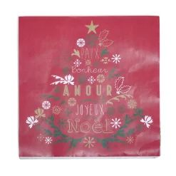 Serviette en papier design Noël rouge x 20 < Gifi Outlet