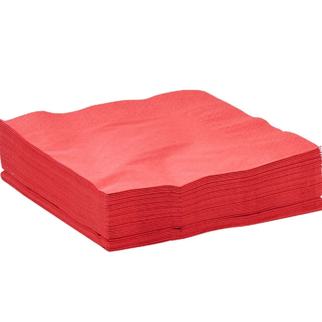 Serviette en papier rouge x50