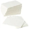 Serviette en papier uni blanc x100