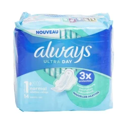 Serviette hygiénique x14 avec ailettes Always ultra normal < Gifi