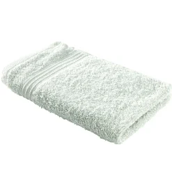 Serviette invité 30x50cm coton vert céladon < Gifi Outlet