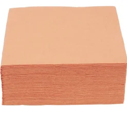 Serviette jetable 33x33cm Terracotta x40 < Gifi Outlet