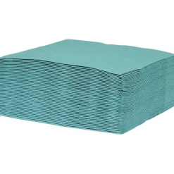 Serviette jetable 38x38 cm uni vert émeraude x40