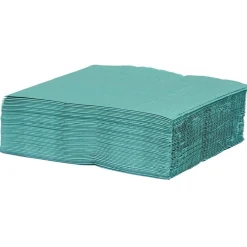 Serviette jetable 33x33 cm uni vert émeraude x50