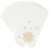Serviette kangourou en papier motif flocon de neige x20 < Gifi Outlet
