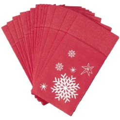 Serviette kangourou en papier motif flocon de neige x20 < Gifi Outlet