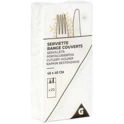 Serviette kangourou en papier motif flocon de neige x20 < Gifi Outlet