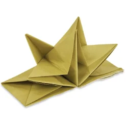 Serviette origami en papier doré x12 < Gifi Online